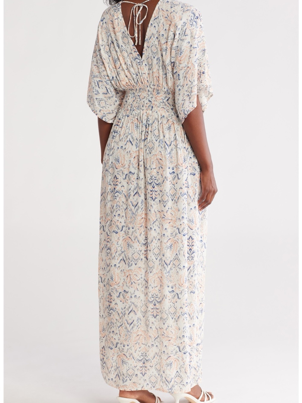 Lovestitch Bohemian Maxi Dress with Pastel Print